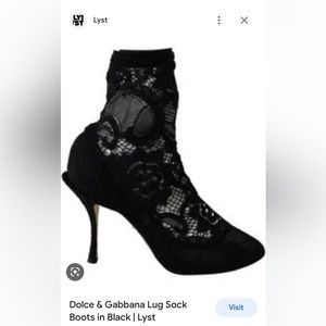 Dolce Gabbanna sock boots lace